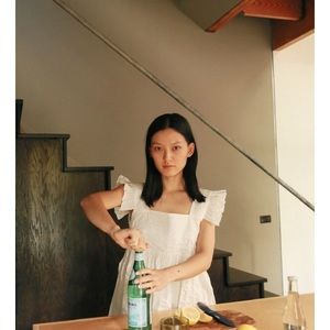 JOWA white frill mini dress